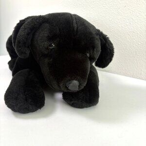 Animal Alley Toys R US Black Lab Labrador Plush Dog 25" Stuffed Animal 1999 VTG